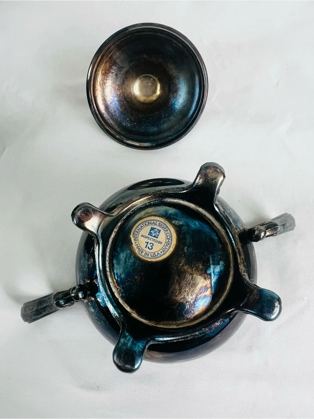 ornate 4 piece silver plated tea coffee set details International Silver Company